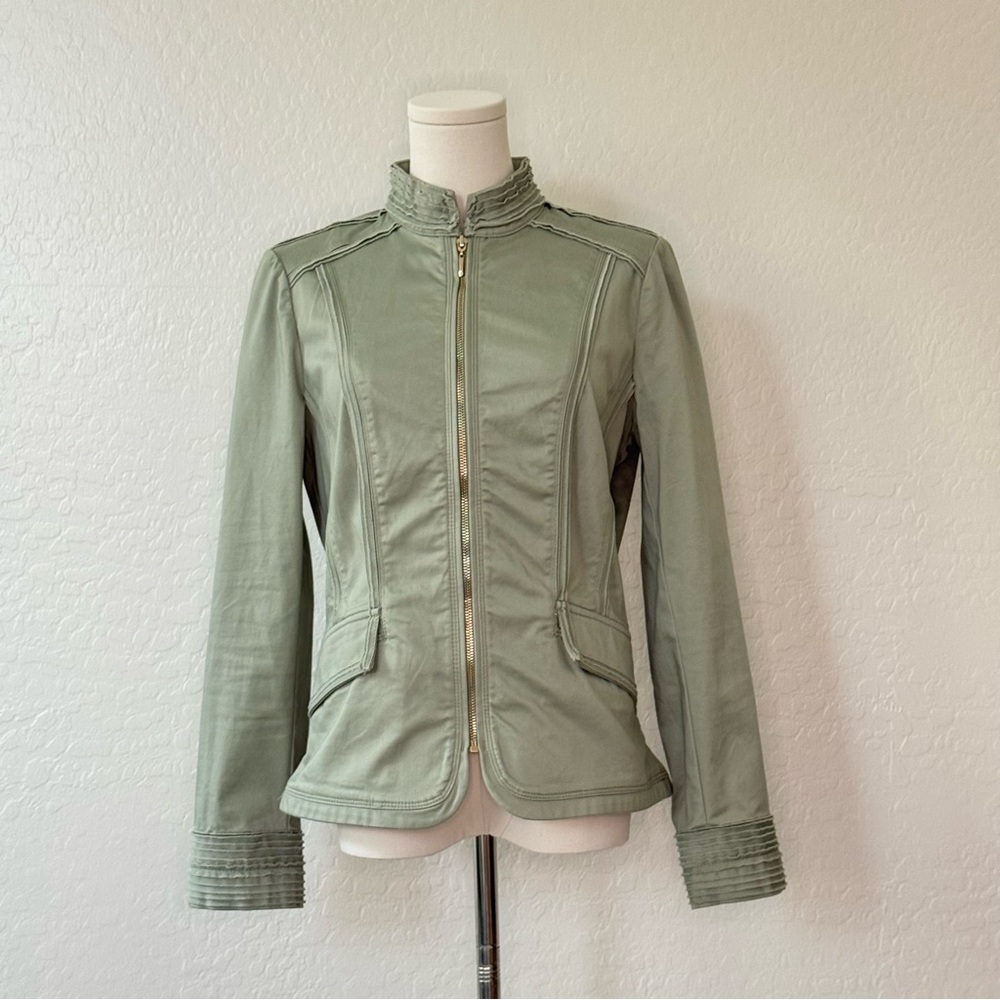 White House Black Market Sage Utility Jacket